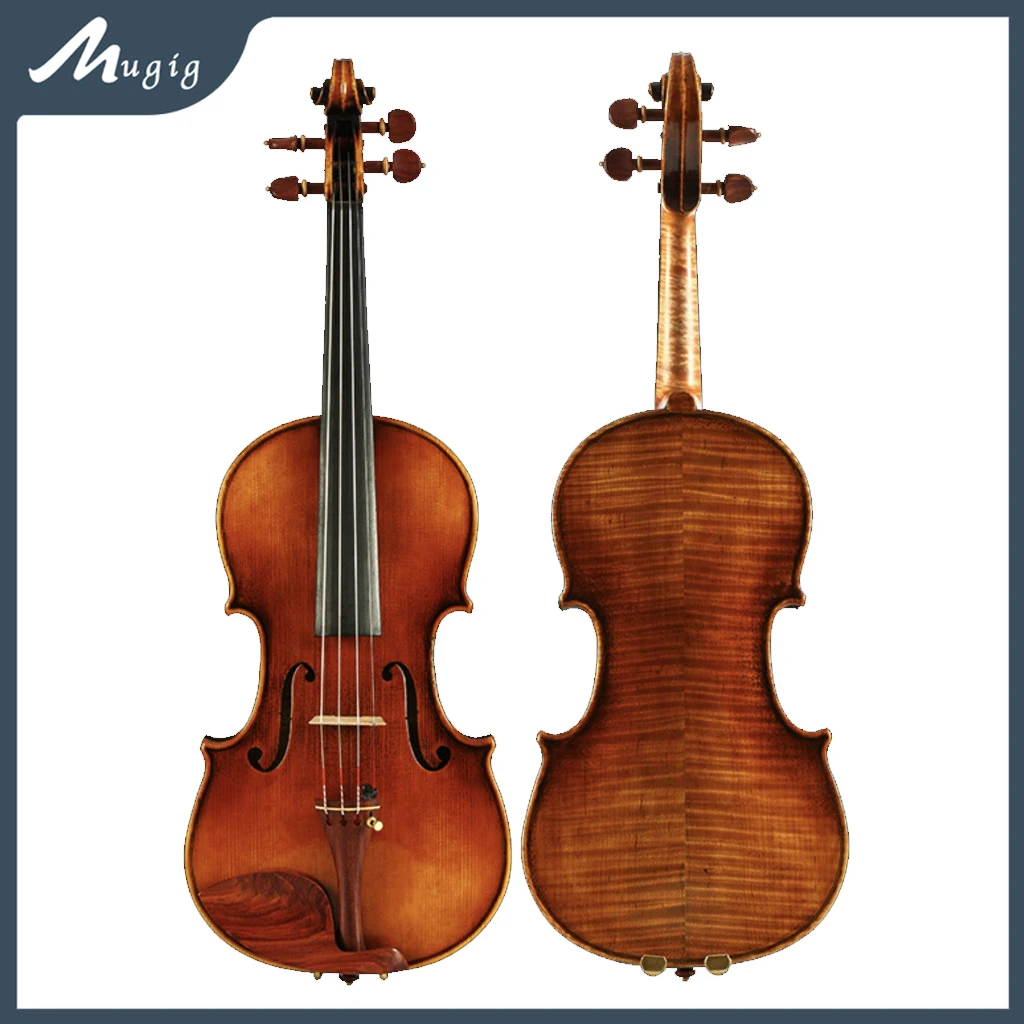 Advanced Antique Oil Violino Fatto A Mano In Legno Europeo Top & Back 4/4 Goni/99.