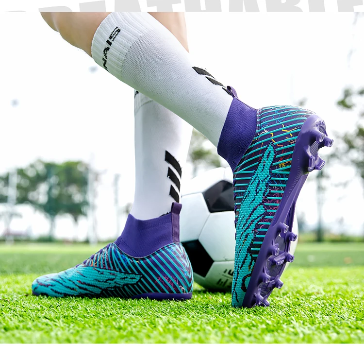 Fußball Schuhe Stollen Männer Breathabl Erwachsene Hot-selg Hohe-qualität Ultraleicht Fußball Stiefel_voghion.com
