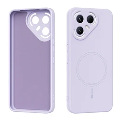 Luxury Liquid Silicone Back Cover Case - Enhanced Design for Tecno Pova 7 Ultra (Light purple)