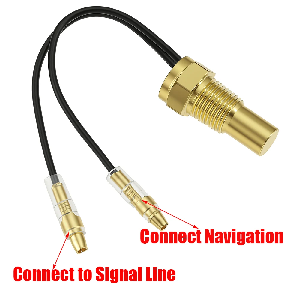 ZMFJH 1PCS 수온 센서 10MM 자동차 수온 센서 교체 1/8NPT 나사산 자동차 트럭 보트 선박 차량용 12V24V