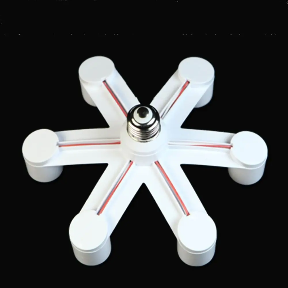 E27 to E27 LED Bulb Lamp Holder 2 in 1/3 in 1/4 1/5 1 Base Socket Splitter LED Lamp Socket Light Bulb Adapter Holder