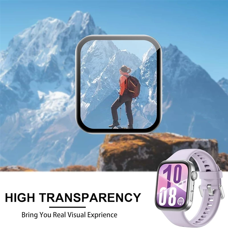 Premium 9D Curved Screen Protector Film for Huawei SmartWatch - Full Coverage, 3-5 Pack