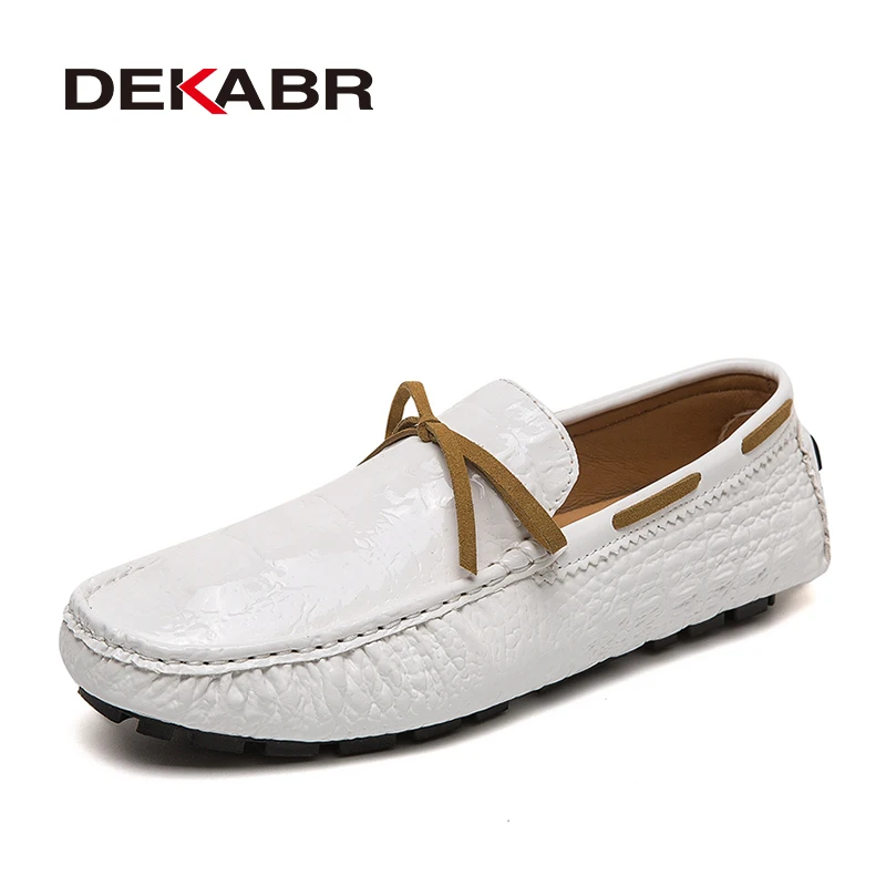 

DEKABR Fashion Casual Driving Shoes 2024 New Handmade High Quality PU Leather Slip-on Comfortable Breathable Loafers Size 35-48