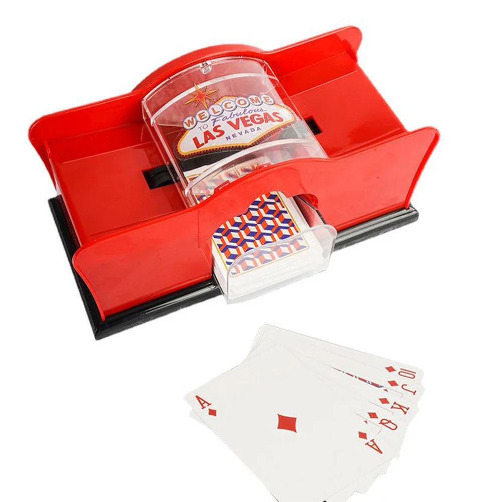 Supporto Easy Hand Crank System Per Blackjack Uno Poker Manuale Card Shuffler Machine 2 Decks Manovella Poker Shuffle Machine Card