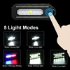 LED Red Blue Shoulder Police Light with Clip USB Charging Flashing Warning Safety Flashlight Torch Bike Warn LANTERN Light 3