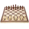 Chess Set Foldable Portable Solid Wood Chess Board Educational Games for Students and Kids Christmas Gift 1
