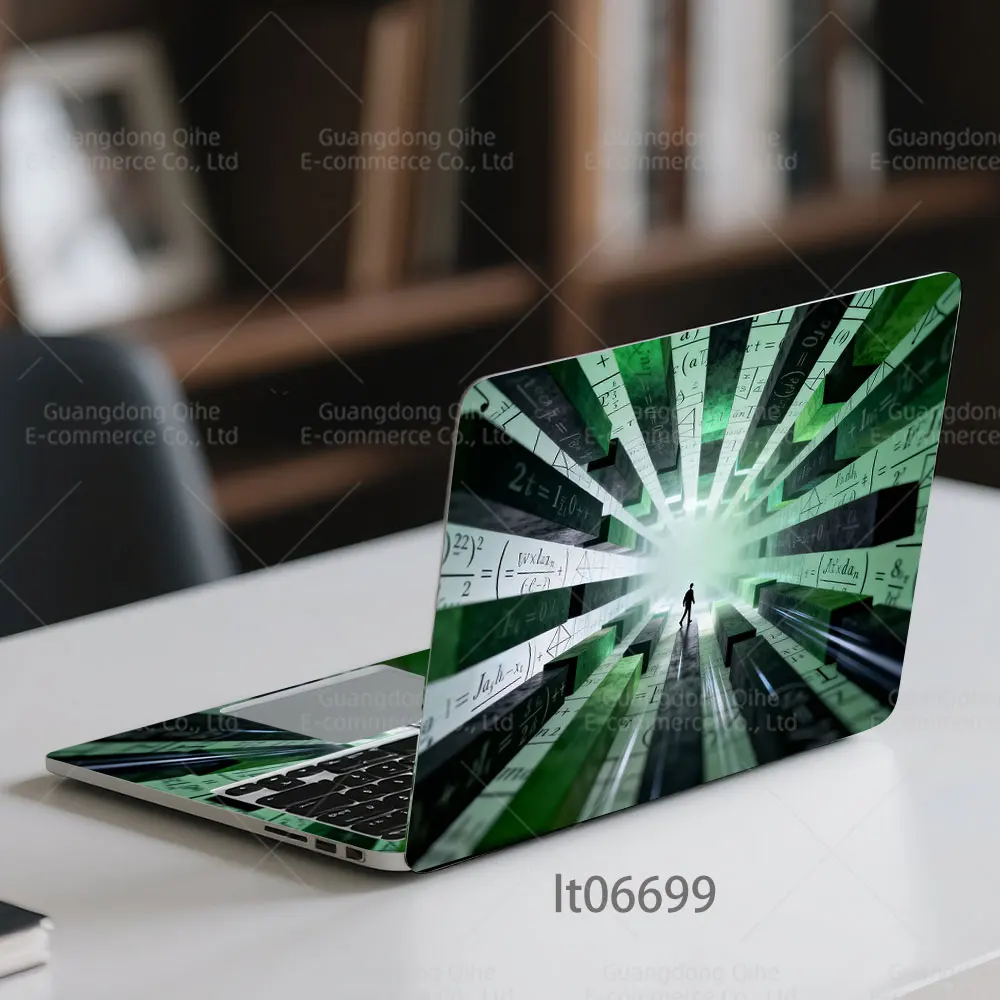 Futuristic City Design Laptop Skin Sticker Set - 2 Piece Decal Cover