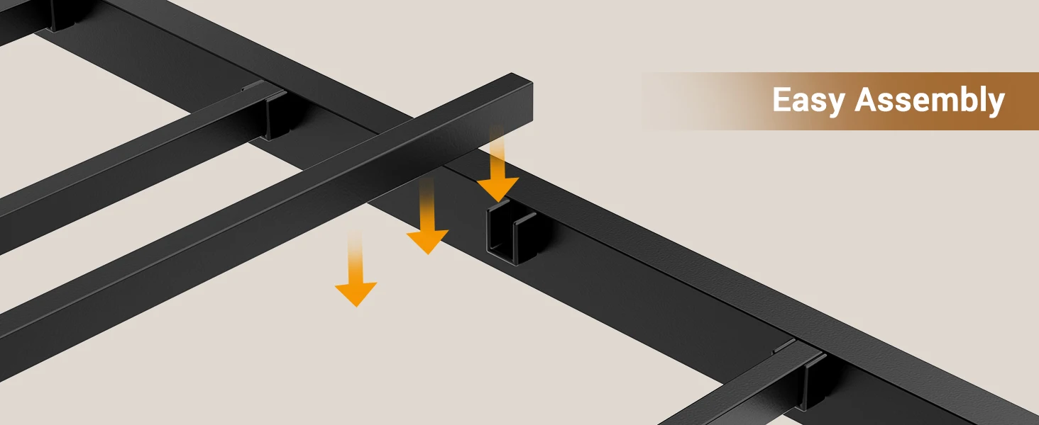 Corner Bed Frame Twin Size with LED Lights and Charging Station
