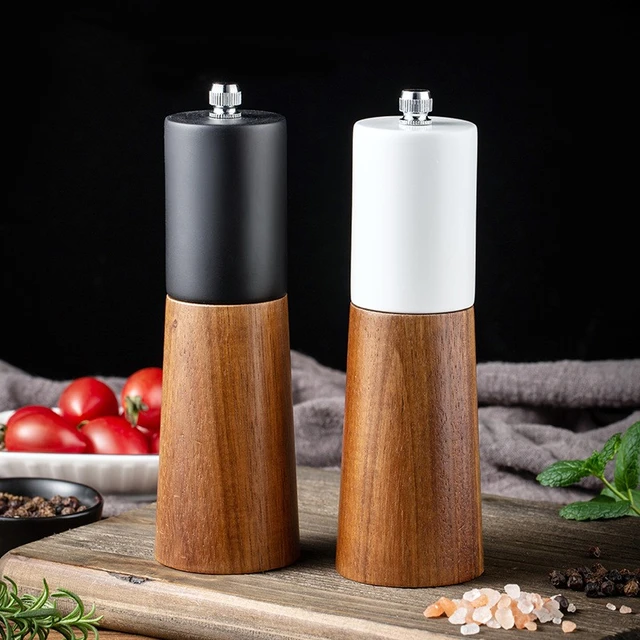 1/2pcs Salt and Pepper Grinder Set Adjustable Ceramic Sea Salt Grinder & Pepper  Grinder for Glass Salt and Pepper Shakers - AliExpress