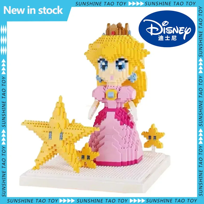 

Disney Peach Princess No.2508 Super Micro Blocks Star Pink Girl Mini Diy Building Blocks Brick Toys Cute Assembly Gift