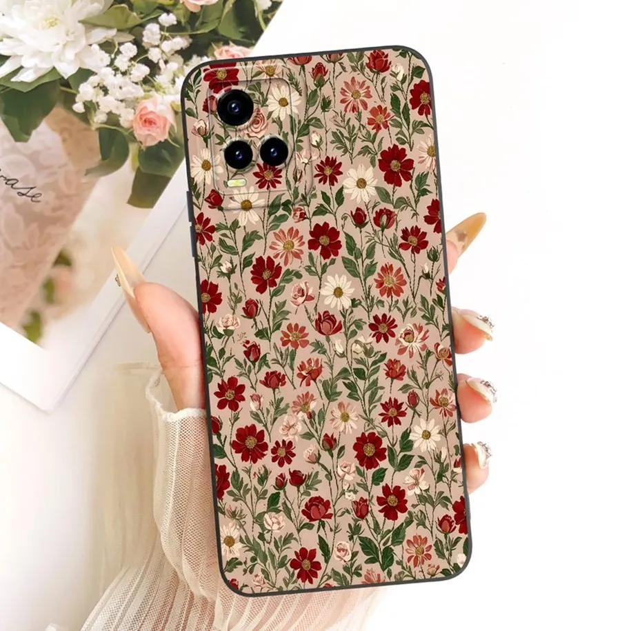 Floral Soft Silicone Shockproof Phone Cover - New Fashion Design