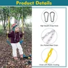 Swings Seats Heavy Duty with 66" Chain Plastic Coated, Playground Swing Set Accessories Replacement with Snap Hooks 3