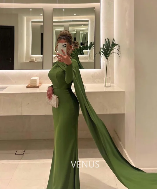 VENUS Formal Occasion Dresses Green Cap Straps Asymmetrical Strapless  Wedding Party Dress Elegant And Beautiful Dresses For Wome - AliExpress