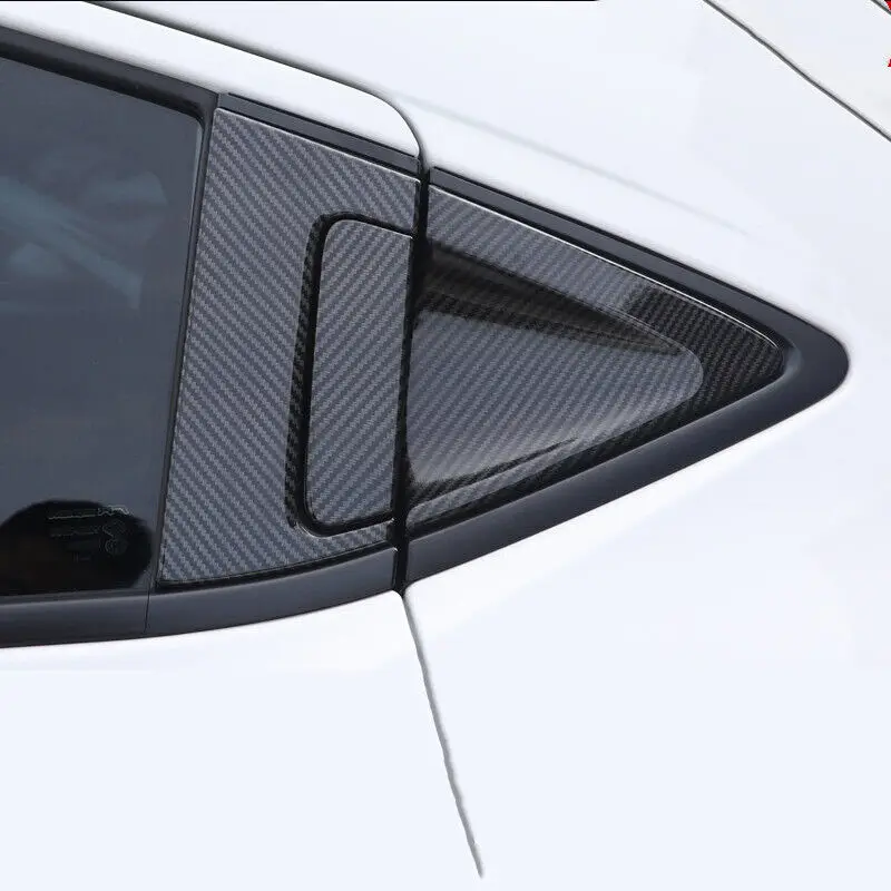 Car Door Lock Cover For Honda HR-V HRV Vezel 2014-Carbon Fiber Chrome ABS Car Door Bowl Handles Cover Trim Protector Sticker Accessories Auto