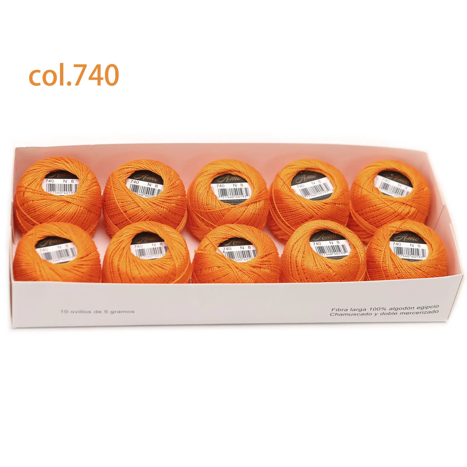 Egyptian Long Staple Cotton Embroidery and Hand Sewing Thread Set - 10 Balls