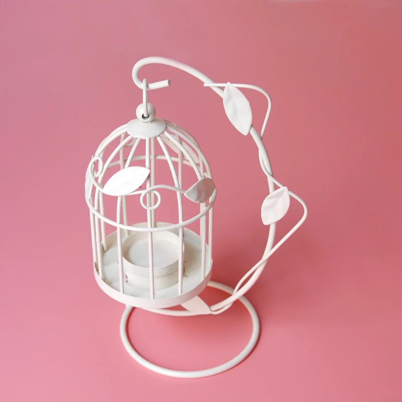 Metal Bird Cage Candle Holder Lantern for Home Decor