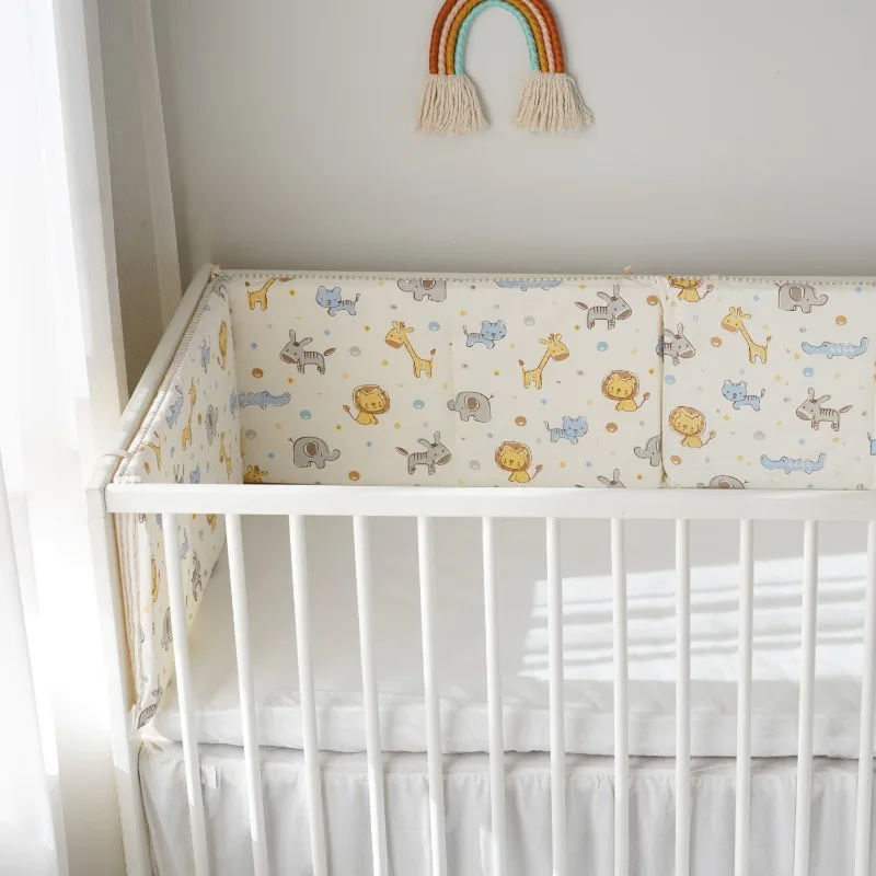 Cartoon Cotton Bumper for Baby Bed Fence Cot Bumpers Bedding Accessories Child Room Decor Infant Knot Design Newborn Cribs crib bumper