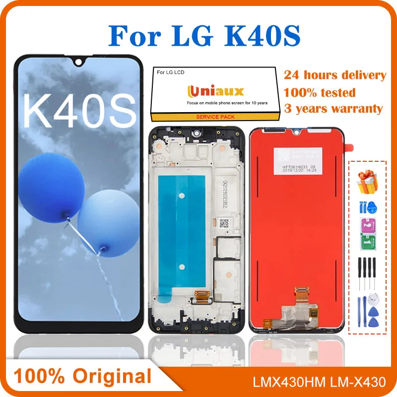 Originale Per Lg K40S X430 Lm-X430 X430Emw Lcd Touch Screen Digitizer Componenti Di Ricambio Raccordi 100% Test Per Lg K40S