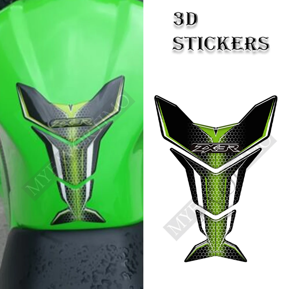 For Kawasaki Ninja ZX3R ZX 3R ZX-3R 300 Motorcycle Gas Fuel Oil Kit Knee Tank Pad Protection Stickers