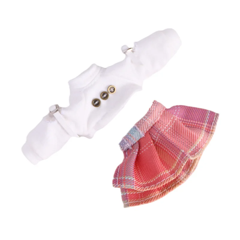 ob11 baby clothes bjd skirt Cute plaid skirt pleated skirt for obitsu11,GSC,1 / 12bjd doll clothes doll accessories Toy 3