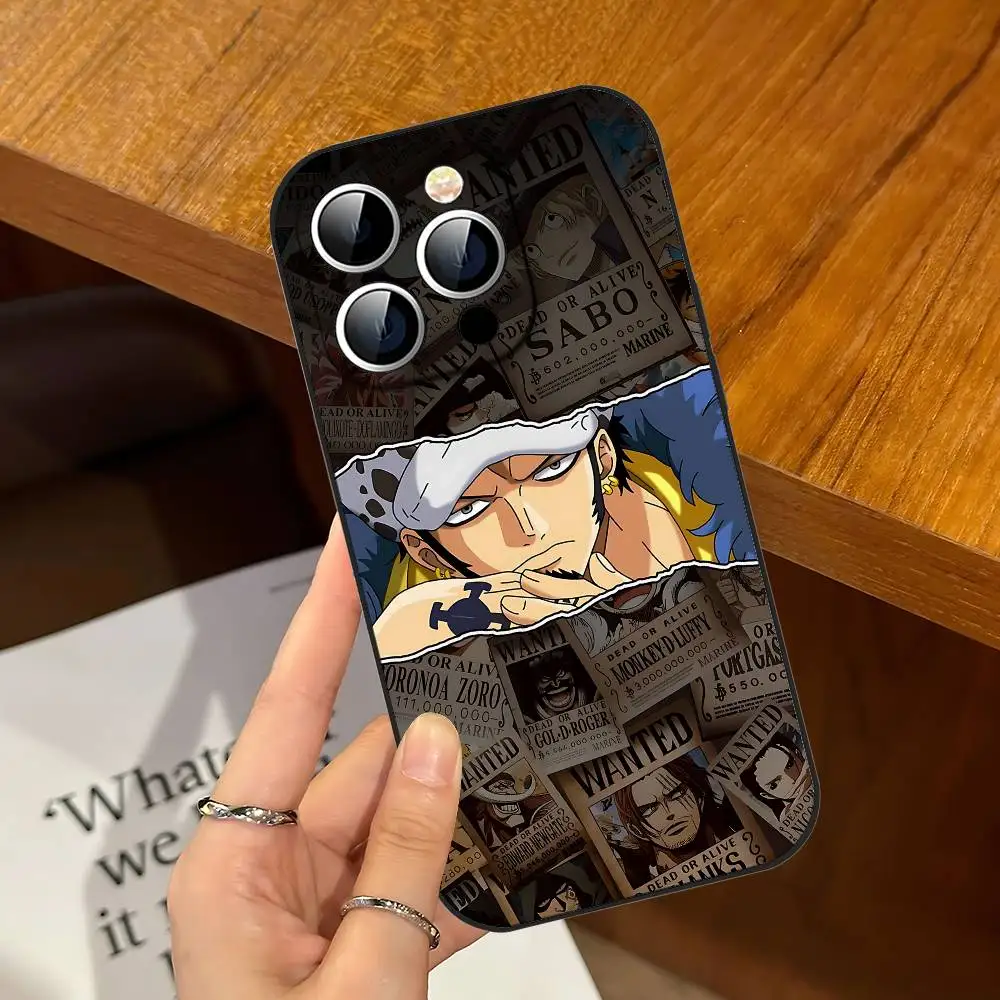 One Piece Trafalgar Law Slim Black Shockproof Phone Case