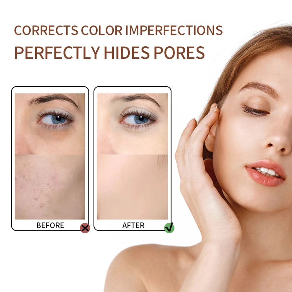 Liquid Foundation Makeup Whitening Waterproof Matte Coverage Foundation Concealer Cream Cosmetics Oil-Control Liquid Foundation 6