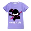 Ninja Kidz Baby Kids Summer Cotton Short-Sleeved T-shirts Children Sweatshirt Cartoon Teenager Tops Boys Girls Tees Clothing 3