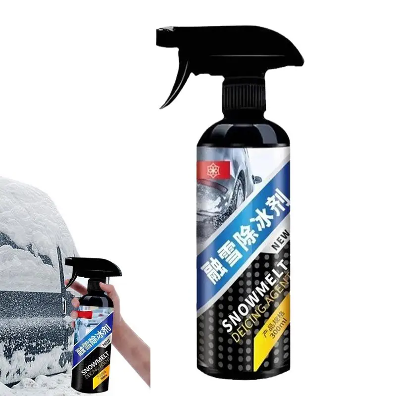 Deicer Spray For Car Windshield 300ml Deicing Melting Agent Auto Windshield Defroster Deicing Spray For Removing Snow And Frost