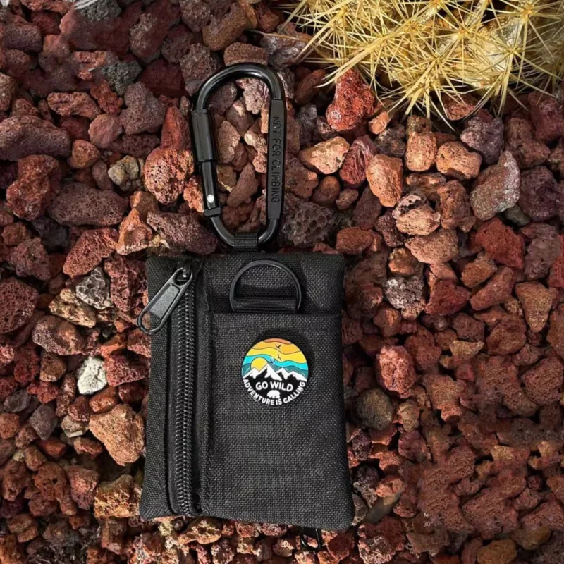 Mini Multifunctional Keychain Zipper Coin Purse Outdoor Sports Men's and Women's Bank Bus Card Bag