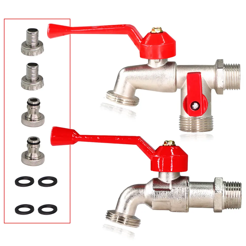 1/2'' Heavy Duty Handle Tap Garden Faucet Ibc Water Tank Ball Valve