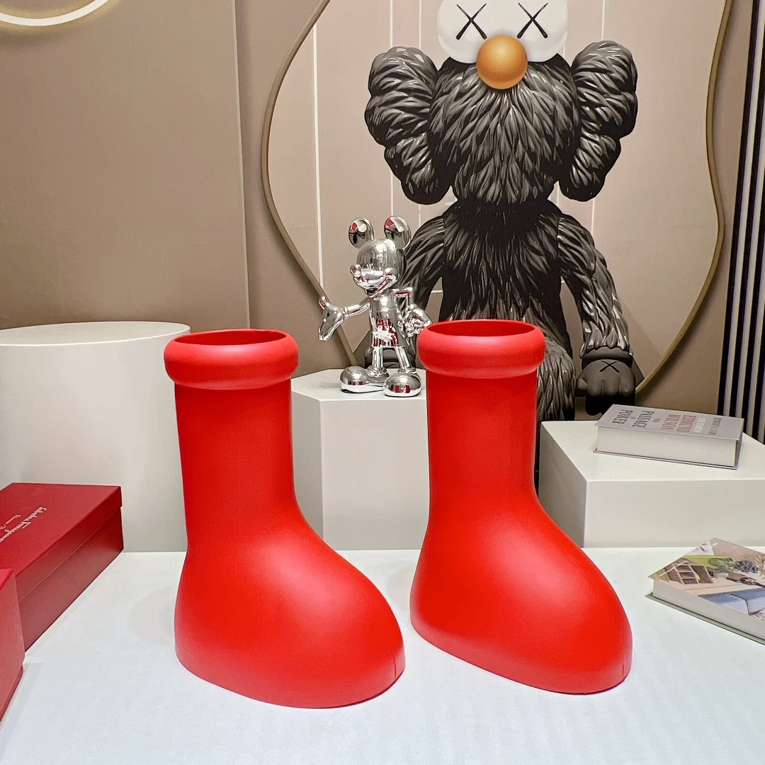 Mens Women Streetwear Fashion Mschf Style Big Red Boots Astro Boy Boots