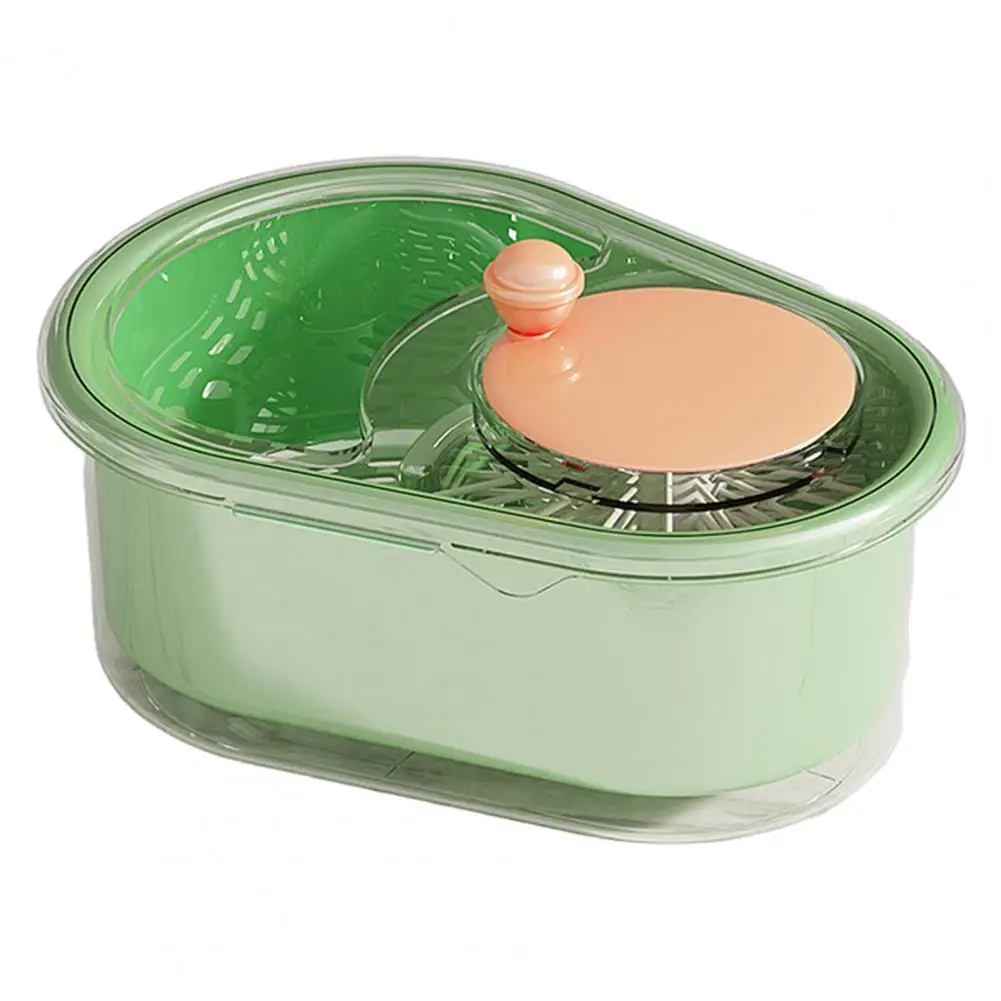 Fruit Cleaner Quick Fruit Gadget Efficient Fruit Vegetable Washer with Capacity Spinner Bowl Detachable Brush Drain for Easy 3