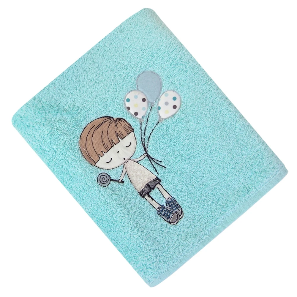 Полотенце Tana Home Collection "МАЛЫШ" Цвет: бирюзовый 70*130 |
