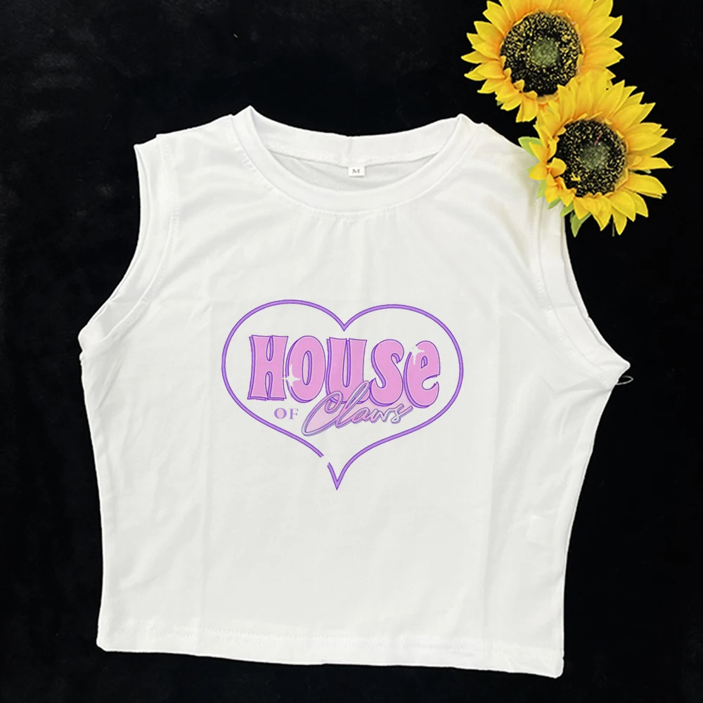 Short-sleeved T-shirt women's summer new fashion sweet spice print design sense short slim-fit top
