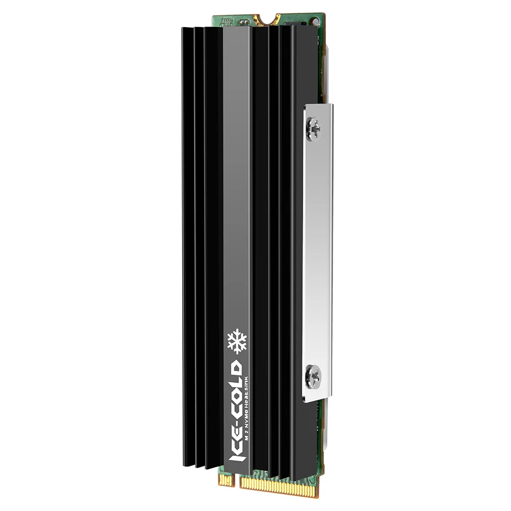 M.2 NGFF NVME 2280 SSD 히트싱크, PS5 데스크탑 PC용 실리콘 열전달 패드 포함
