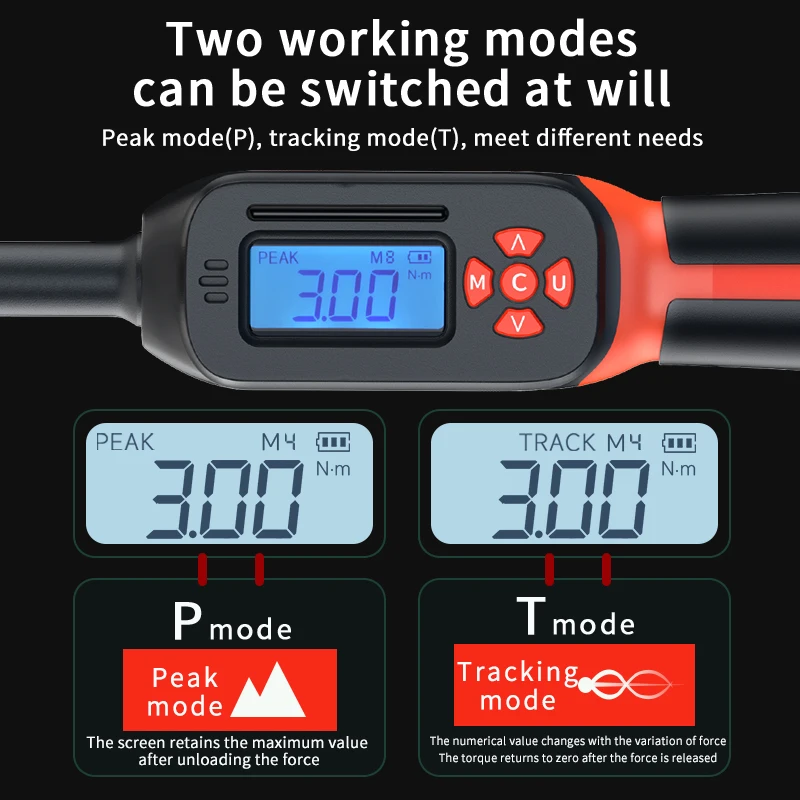 MOVECRAB Digital Torque Wrench 1–340N·m 4