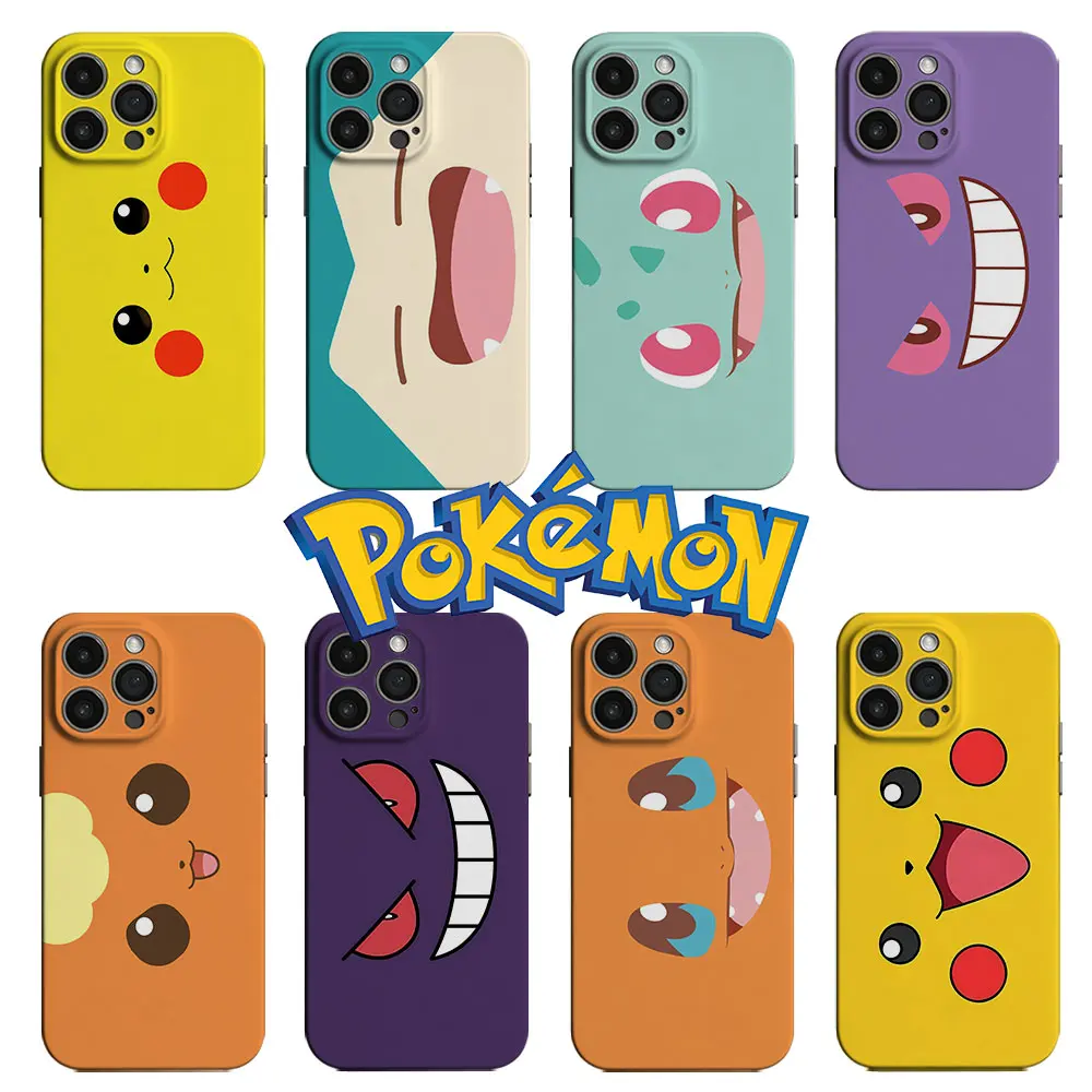 Lovely Anime Phone Case Pokemons Psyduck Iphone 17E 17 16E 16 15 14 13 12 11