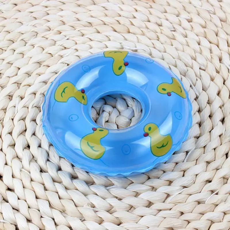 1~4PCS Kids Mini Donuts Swim Ring Bath Toy Mini Float Ring Toys For Rubber Ducks Doll Summer Fun Swimming Pool Accessories Gift swimming ring swimming pool float