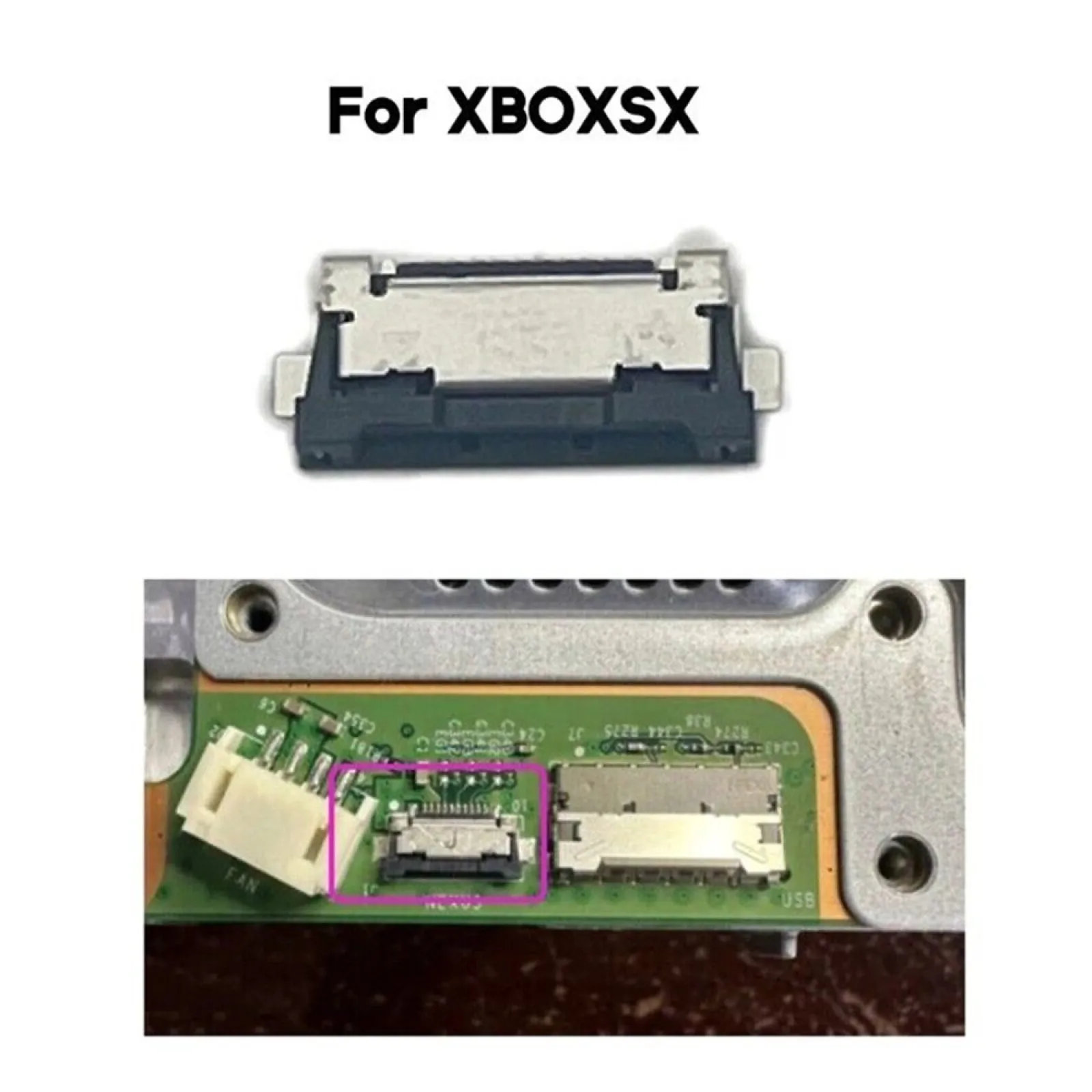 Metal FPC Connector Socket For XboxSeries X Console Accessories Power