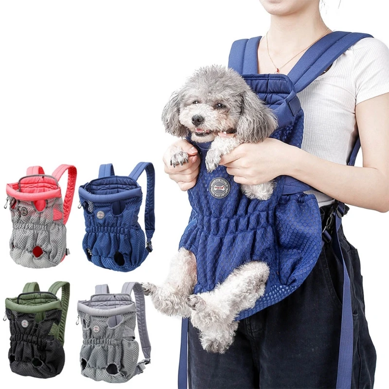 Legs Out Front-Facing Dog for Carrier Hands-Free Adjustable Pet Puppy for Cat Backpack for Carrier for Walking Hiking Bike and