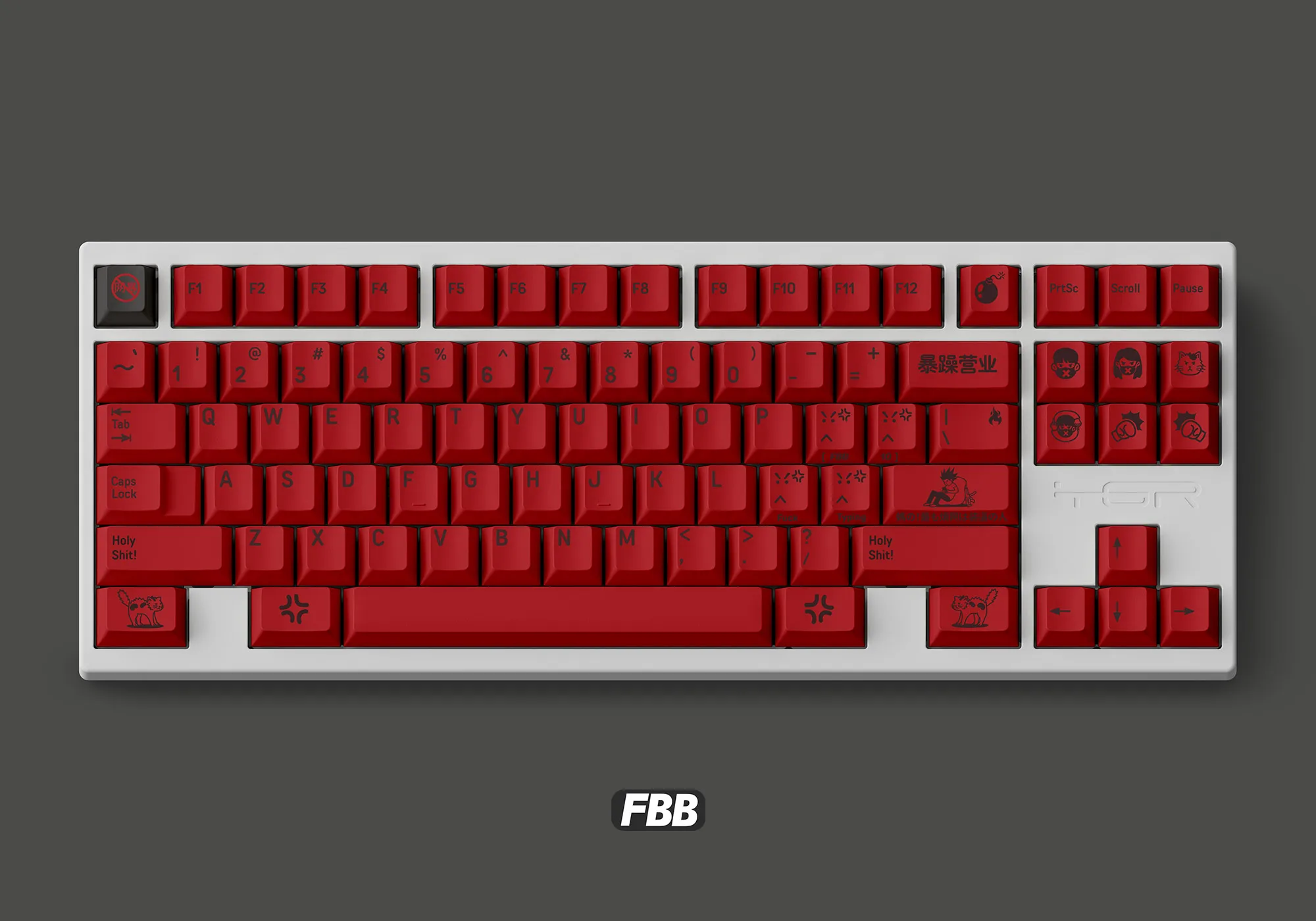 ECHOME-Business Tema Keycap Set, PBT, Dye-Sublimation, Cap