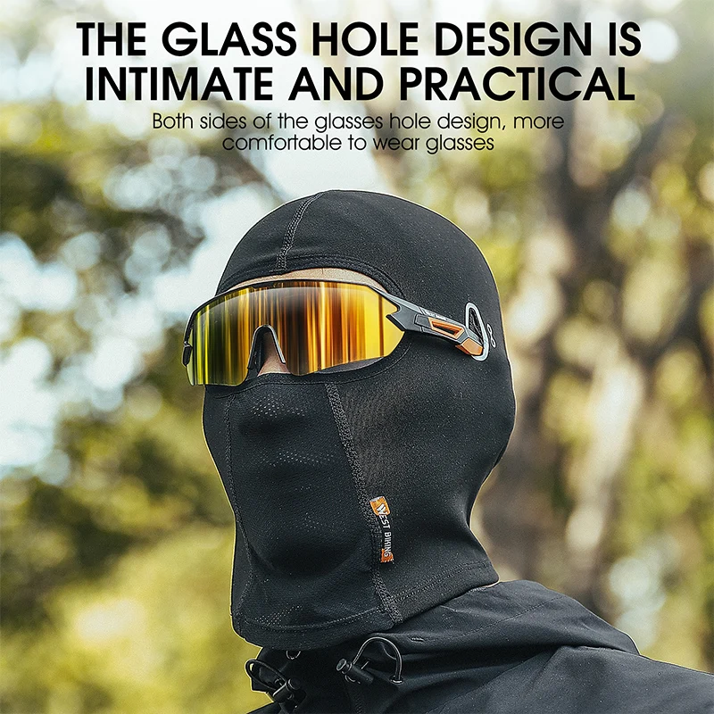 WEST BIKING Thermal Cycling Headgear Velvet Autumn&Winter Full Face Mask Windproof Breathable Motorcycle Bike Helmet Liner