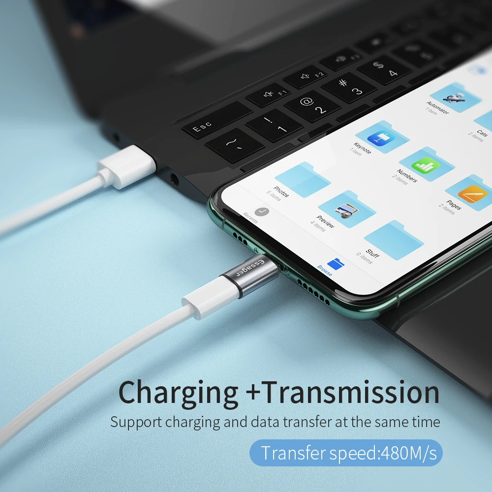 Micro USB adapter Essager micro USB magnetic adapter magnet MicroUSB female to Type C male converters for iPhone Xiaomi Samsung cable connector