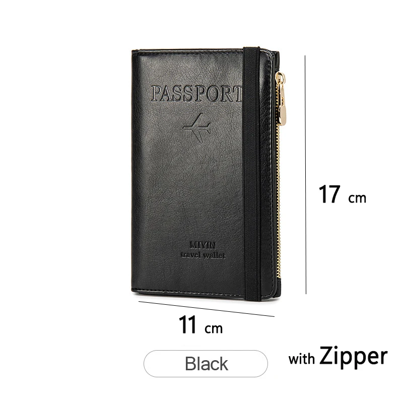 RFID Blocker Passport Holder & Travel Wallet – Slim, Multi-Function Card Holder