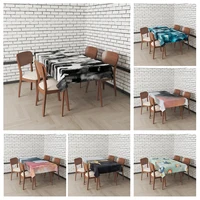 Home tablecloths for dining  Anime decoration and rectangular table accessories waterproof cloth Anti-stain tablecloth aaaa 1