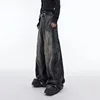 FEWQ Men Jeans Wide Leg Loose Fitting Niche Casual Pants High Waisted Male Trousers 2024 New Streetwear Fashion Autumn 24X1714 2