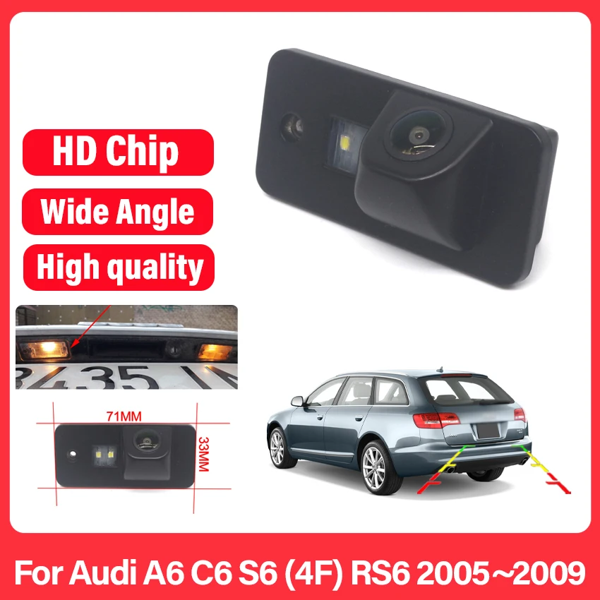 

Backup Parking Camera 170 Degree CCD HD Special Car Rear View Reverse For Audi A6 C6 S6 (4F) RS6 2005~2008 2009 Night Vision