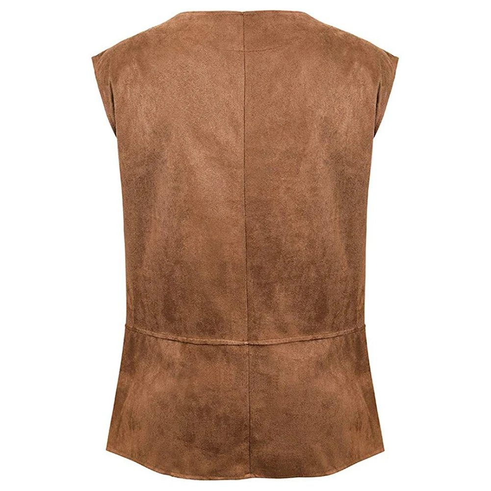 

Waistcoat Men's Vest Cosplay Fashion Gothic Lace-up Regular Renaissance Sleeveless Solid Color V-Neck Spring Stylish Tops
