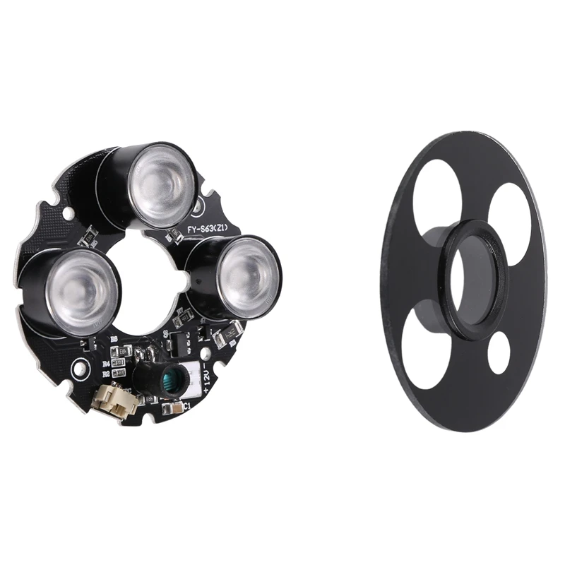 

3 Array IR Led Spot Light Infrared 3X IR LED Board For CCTV Cameras Night Vision (53Mm Diameter)