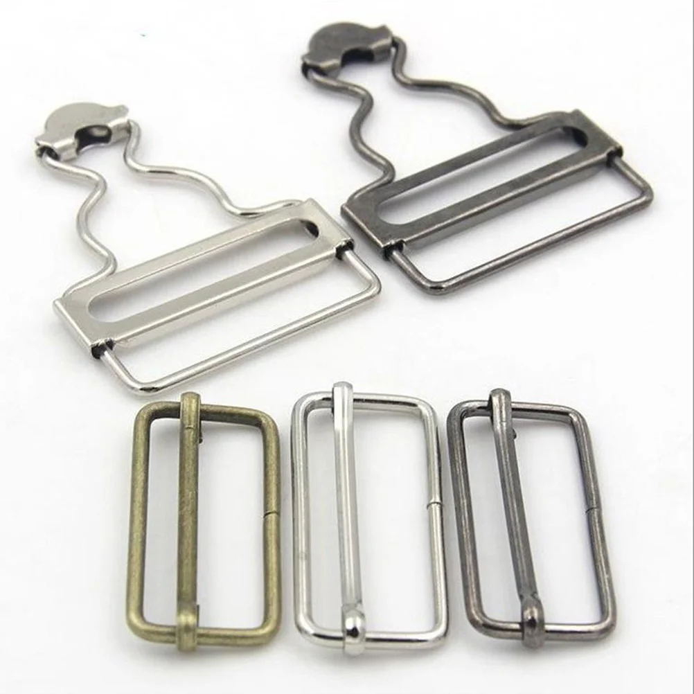 4pcs Overall Buckle Metal Suspender Adjuster Women's Pantss DIY Replacement  Accessories for Overalls Bib Pants Trousers